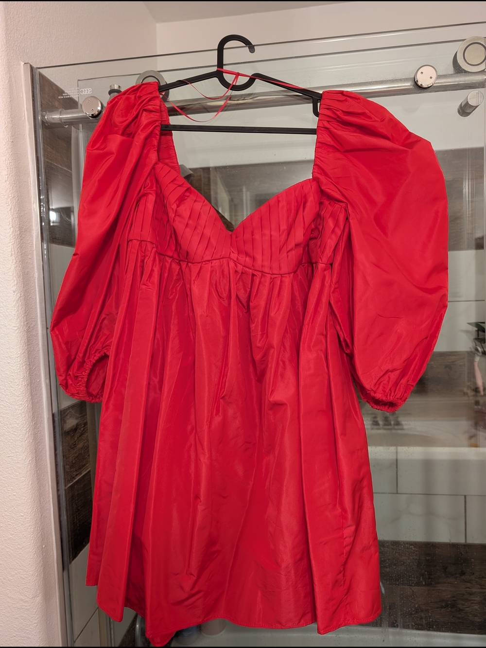 Zara Bright Fuchsia Pleated Mini Dress - Picture 2 of 6